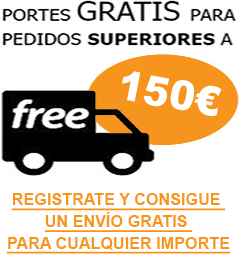 Envíos gratis a partir de 150€ de compra